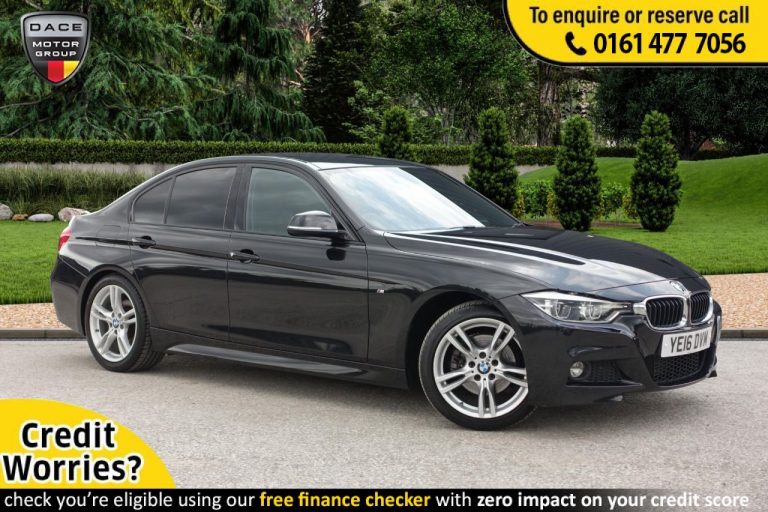 Used 2016 BLACK BMW 3 SERIES Saloon 2.0 320D M SPORT 4d AUTO 188 BHP DIESEL (reg. 2016-04-18) (Automatic) for sale in Stockport