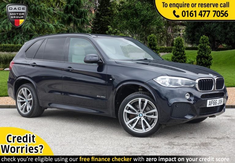 Used 2016 BLACK BMW X5 SUV 3.0 XDRIVE30D M SPORT 5d AUTO 255 BHP DIESEL (reg. 2016-09-08) (Automatic) for sale in Stockport