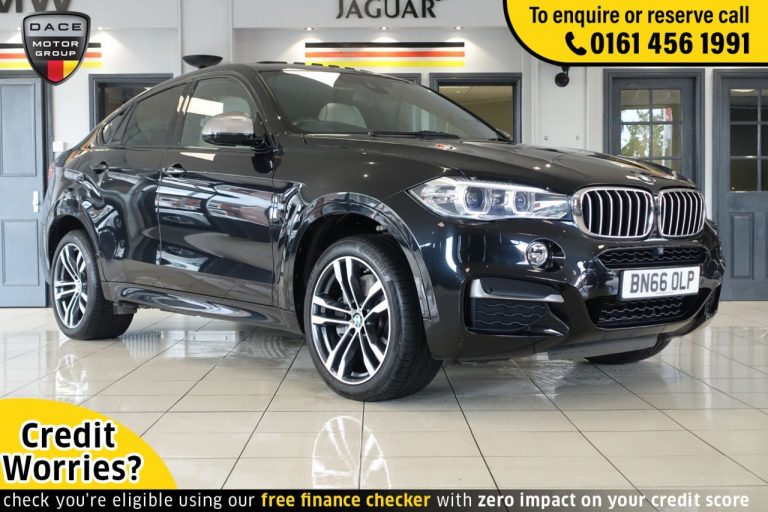 Used 2016 BLACK BMW X6 4x4 3.0 M50D 4d AUTO 376 BHP DIESEL (reg. 2016-09-04) (Automatic) for sale in Stockport