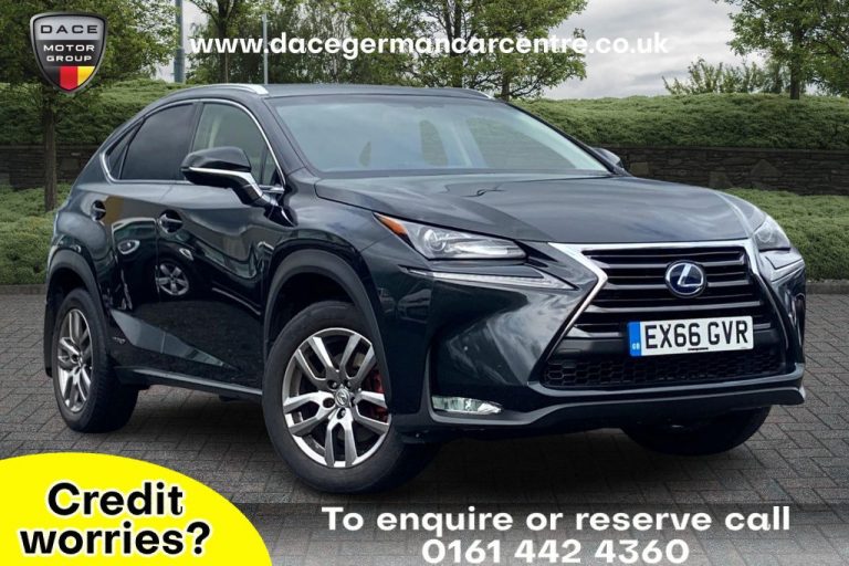 Used 2016 BLACK LEXUS NX Estate 2.5 300H LUXURY 5DR 153 BHP HYBRID ELECTRIC (reg. 2016-09-14) (Automatic) for sale in Stockport