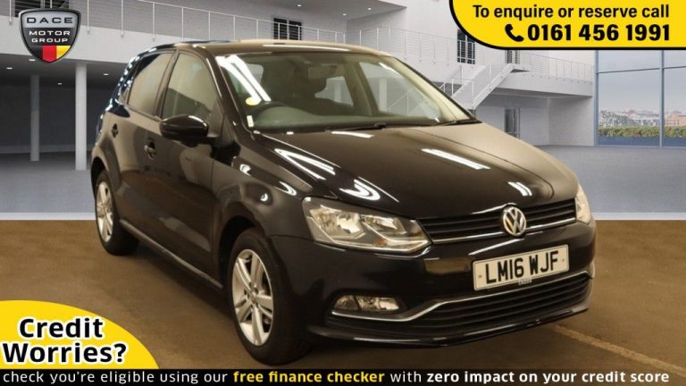 Used 2016 BLACK VOLKSWAGEN POLO Hatchback 1.2 MATCH TSI DSG 5d AUTO 89 BHP PETROL (reg. 2016-05-06) (Automatic) for sale in Stockport