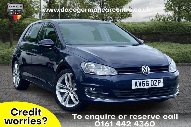Used 2016 BLUE VOLKSWAGEN GOLF Hatchback 1.6 GT EDITION TDI BLUEMOTION TECHNOLOGY DSG 5DR AUTO 109 BHP DIESEL (reg. 2016-10-29) (Automatic) for sale in Stockport