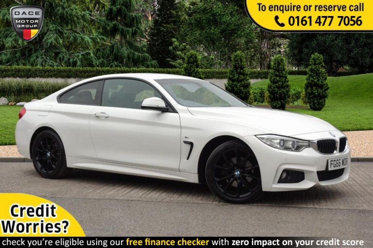 Used 2016 WHITE BMW 4 SERIES Coupe 2.0 420D XDRIVE M SPORT 2d AUTO 188 BHP DIESEL (reg. 2016-09-28) (Automatic) for sale in Stockport