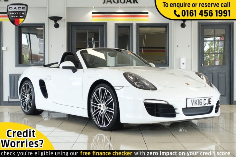 Used 2016 WHITE PORSCHE BOXSTER Convertible 2.7 24V PDK 2d AUTO 265 BHP PETROL (reg. 2016-03-23) (Automatic) for sale in Stockport