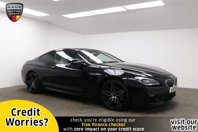 Used 2017 BLACK BMW 6 SERIES Coupe 3.0 640D M SPORT 2d AUTO 309 BHP DIESEL (reg. 2017-03-29) (Automatic) for sale in Stockport