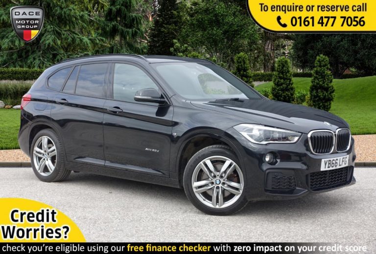 Used 2017 BLACK BMW X1 Estate 2.0 XDRIVE20D M SPORT 5d AUTO 188 BHP DIESEL (reg. 2017-02-01) (Automatic) for sale in Stockport