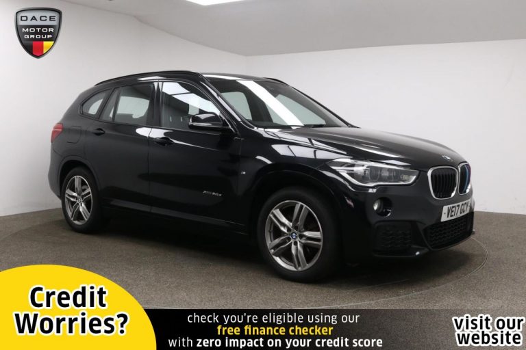 Used 2017 BLACK BMW X1 SUV 2.0 XDRIVE20D M SPORT 5d AUTO 188 BHP DIESEL (reg. 2017-05-27) (Automatic) for sale in Stockport