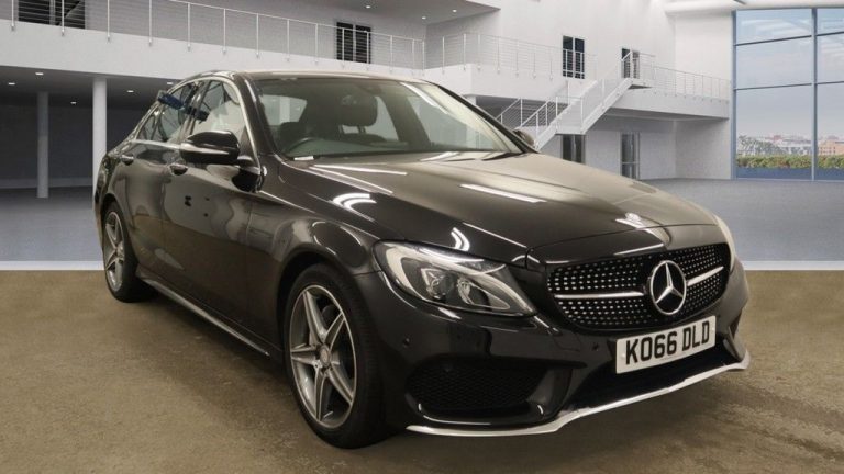 Used 2017 BLACK MERCEDES-BENZ C-CLASS Saloon 2.1 C220 D AMG LINE PREMIUM 4DR AUTO 170 BHP DIESEL (reg. 2017-02-27) (Automatic) for sale in Stockport
