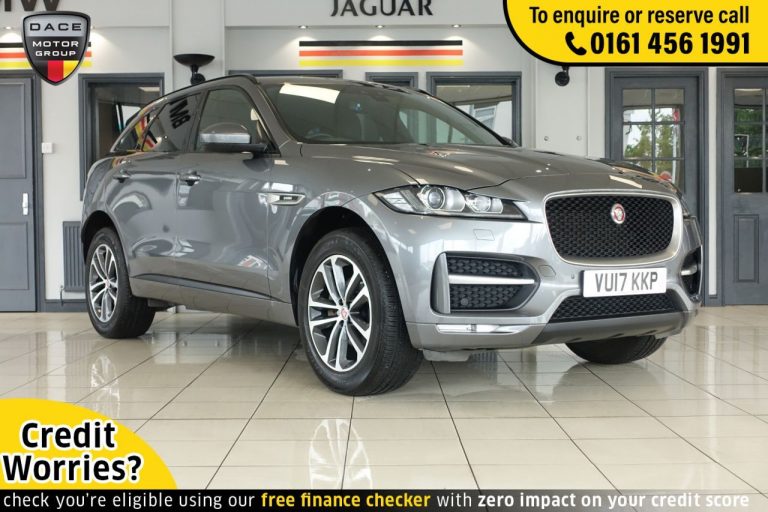 Used 2017 GREY JAGUAR F-PACE 4x4 2.0 R-SPORT AWD 5d 178 BHP DIESEL (reg. 2017-03-18) (Automatic) for sale in Stockport