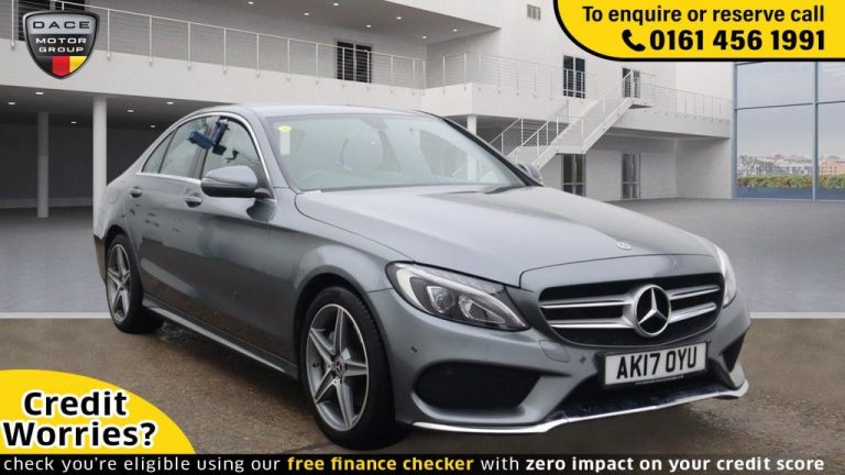 Used 2017 GREY MERCEDES-BENZ C-CLASS Saloon 2.1 C 220 D AMG LINE 4d AUTO 170 BHP DIESEL (reg. 2017-06-16) (Automatic) for sale in Stockport