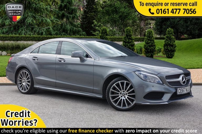 Used 2017 GREY MERCEDES-BENZ CLS CLASS Coupe 2.1 CLS220 D AMG LINE PREMIUM 4d AUTO 174 BHP DIESEL (reg. 2017-09-25) (Automatic) for sale in Stockport
