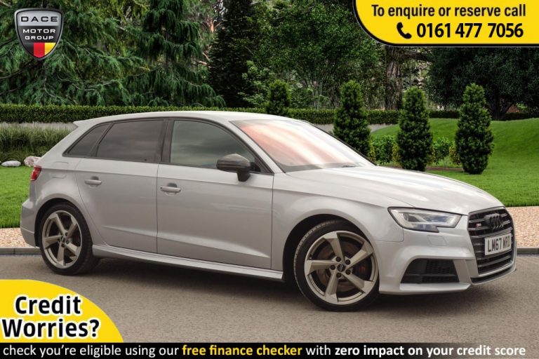 Used 2017 SILVER AUDI S3 Hatchback 2.0 S3 SPORTBACK TFSI QUATTRO BLACK EDITION 5d AUTO 306 BHP PETROL (reg. 2017-12-22) (Automatic) for sale in Stockport