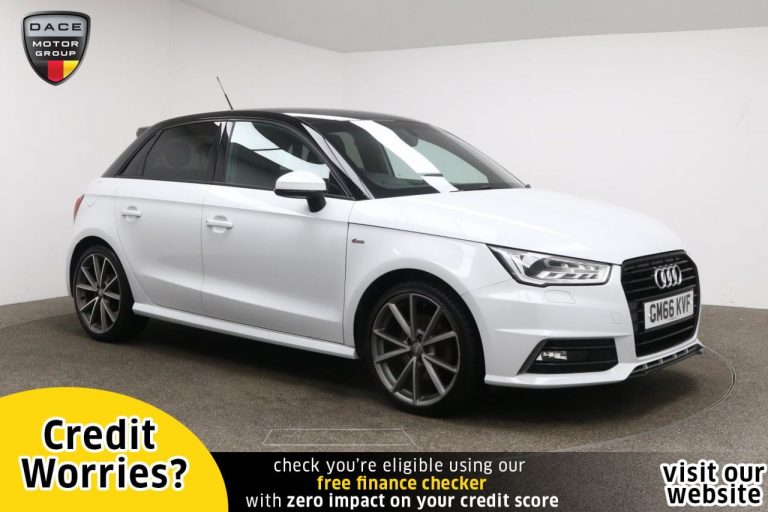 Used 2017 WHITE AUDI A1 Hatchback 1.4 SPORTBACK TFSI BLACK EDITION 5d AUTO 148 BHP PETROL (reg. 2017-01-25) (Automatic) for sale in Stockport