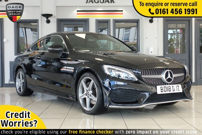 Used 2018 BLACK MERCEDES-BENZ C-CLASS Coupe 2.1 C 220 D AMG LINE 2d AUTO 168 BHP DIESEL (reg. 2018-06-29) (Automatic) for sale in Stockport