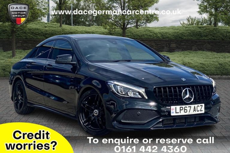 Used 2018 BLACK MERCEDES-BENZ CLA Coupe 1.6 CLA 180 AMG LINE 4DR AUTO 121 BHP PETROL (reg. 2018-01-31) (Automatic) for sale in Stockport