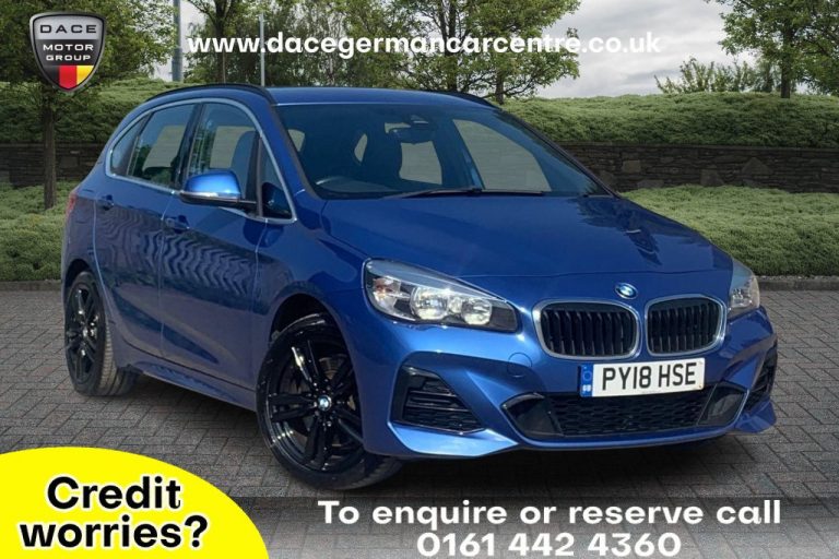 Used 2018 BLUE BMW 2 SERIES ACTIVE TOURER Hatchback 1.5 225XE M SPORT ACTIVE TOURER 5DR AUTO 134 BHP HYBRID ELECTRIC (reg. 2018-07-24) (Automatic) for sale in Stockport