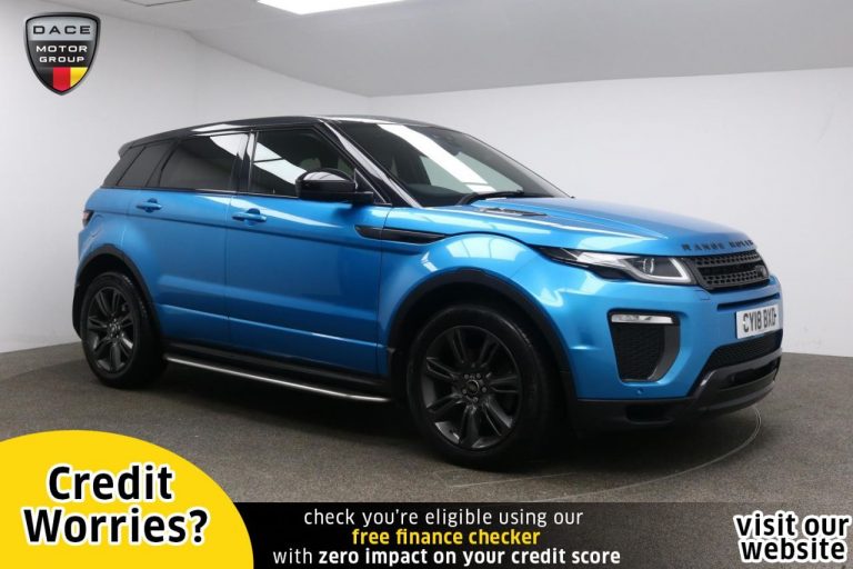 Used 2018 BLUE LAND ROVER RANGE ROVER EVOQUE Estate 2.0 TD4 LANDMARK 5d AUTO 177 BHP DIESEL (reg. 2018-04-27) (Automatic) for sale in Stockport