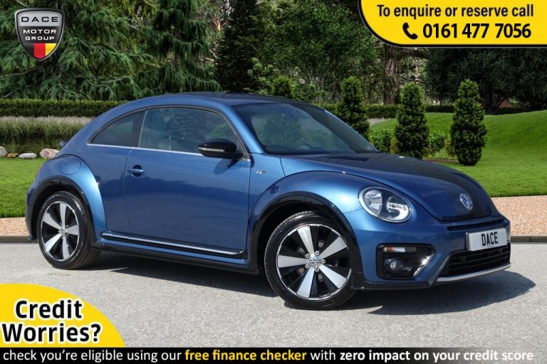 Used 2018 BLUE VOLKSWAGEN BEETLE Hatchback 2.0 R LINE TDI BLUEMOTION TECHNOLOGY DSG 3d AUTO 148 BHP DIESEL (reg. 2018-05-25) (Automatic) for sale in Stockport