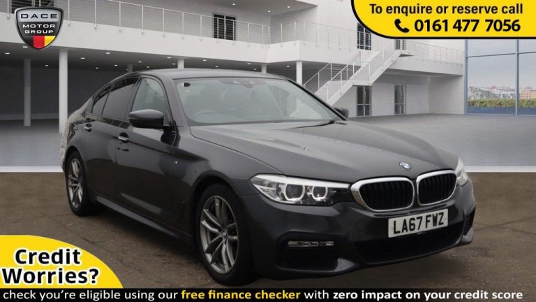 Used 2018 GREY BMW 5 SERIES Saloon 2.0 520D M SPORT 4d AUTO 188 BHP DIESEL (reg. 2018-01-31) (Automatic) for sale in Stockport