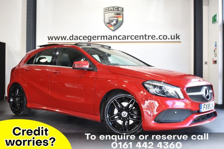 Used 2018 RED MERCEDES-BENZ A-CLASS Hatchback 2.1 A 220 D AMG LINE PREMIUM PLUS 5DR AUTO 174 BHP DIESEL (reg. 2018-03-19) (Automatic) for sale in Stockport