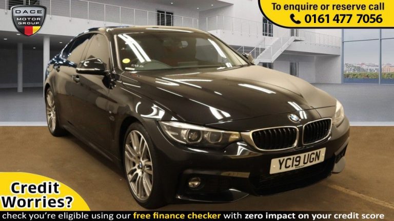 Used 2019 BLACK BMW 4 SERIES GRAN COUPE Coupe 2.0 420D M SPORT GRAN COUPE 4d AUTO 188 BHP DIESEL (reg. 2019-03-25) (Automatic) for sale in Stockport