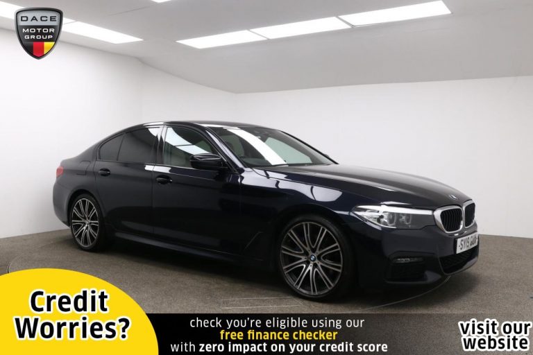 Used 2019 BLACK BMW 5 SERIES Saloon 3.0 530D XDRIVE M SPORT 4d AUTO 261 BHP DIESEL (reg. 2019-03-27) (Automatic) for sale in Stockport