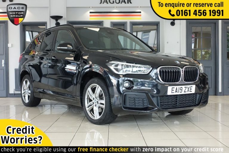 Used 2019 BLACK BMW X1 Estate 2.0 SDRIVE18D M SPORT 5d AUTO 148 BHP DIESEL (reg. 2019-04-12) (Automatic) for sale in Stockport