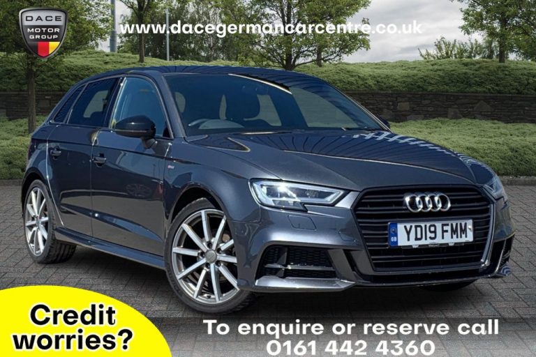 Used 2019 GREY AUDI A3 Hatchback 1.6 SPORTBACK TDI BLACK EDITION 5DR AUTO 114 BHP DIESEL (reg. 2019-03-13) (Automatic) for sale in Stockport