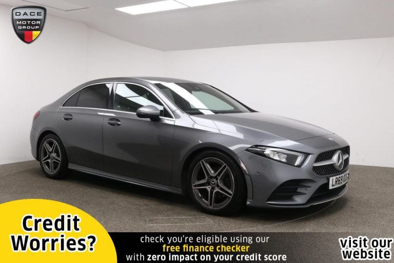 Used 2019 GREY MERCEDES-BENZ A-CLASS Saloon 1.3 A 200 AMG LINE EXECUTIVE 4d AUTO 161 BHP PETROL (reg. 2019-09-30) (Automatic) for sale in Stockport
