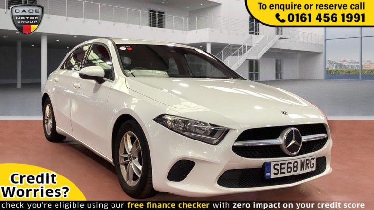 Used 2019 WHITE MERCEDES-BENZ A-CLASS Hatchback 1.5 A 180 D SE 5d AUTO 114 BHP DIESEL (reg. 2019-02-20) (Automatic) for sale in Stockport