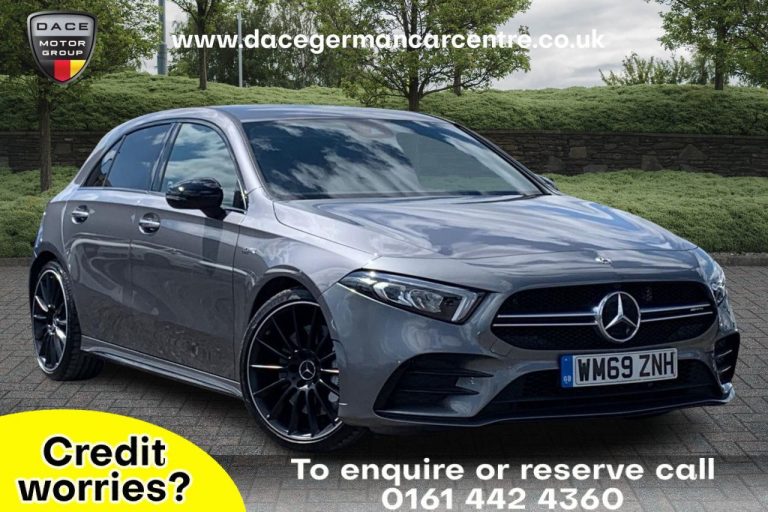 Used 2020 GREY MERCEDES-BENZ A-CLASS Hatchback 2.0 AMG A 35 4MATIC 5DR AUTO 302 BHP PETROL (reg. 2020-01-31) (Automatic) for sale in Stockport