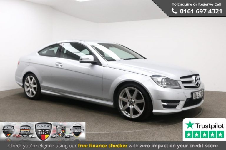 Used 2012 SILVER MERCEDES-BENZ C-CLASS Coupe 1.6 C180 BLUEEFFICIENCY AMG SPORT 2d 154 BHP PETROL (reg. 2012-12-21) (Automatic) for sale in Stockport