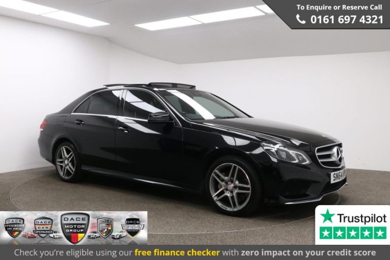 Used 2014 BLACK MERCEDES-BENZ E-CLASS Saloon 3.0 E350 BLUETEC AMG SPORT 4d AUTO 249 BHP DIESEL (reg. 2014-09-19) (Automatic) for sale in Stockport