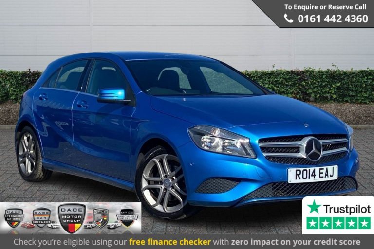 Used 2014 BLUE MERCEDES-BENZ A-CLASS Hatchback 1.8 A200 CDI BLUEEFFICIENCY SPORT 5DR AUTO 136 BHP DIESEL (reg. 2014-04-29) (Automatic) for sale in Stockport