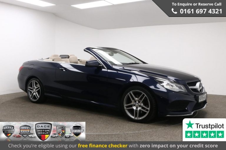 Used 2014 BLUE MERCEDES-BENZ E-CLASS Convertible 2.1 E250 CDI AMG SPORT 2d AUTO 204 BHP DIESEL (reg. 2014-10-10) (Automatic) for sale in Stockport