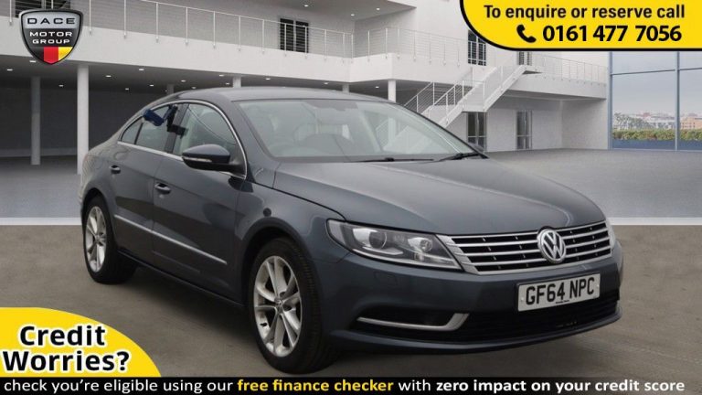 Used 2014 GREY VOLKSWAGEN CC Coupe 2.0 TDI BLUEMOTION TECHNOLOGY DSG 4d AUTO 138 BHP DIESEL (reg. 2014-11-28) (Automatic) for sale in Stockport