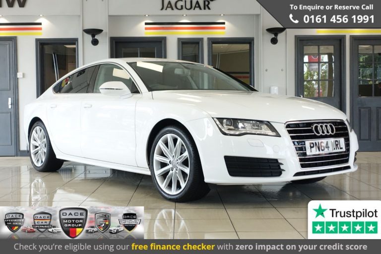 Used 2014 WHITE AUDI A7 Hatchback 3.0 TDI 5d 204 BHP DIESEL (reg. 2014-09-01) (Automatic) for sale in Stockport