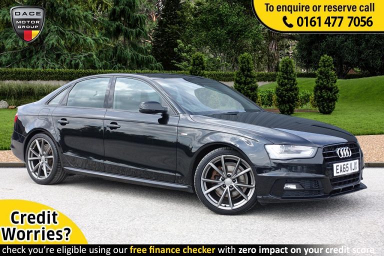 Used 2015 BLACK AUDI A4 Saloon 2.0 TDI BLACK EDITION NAV 4d AUTO 148 BHP DIESEL (reg. 2015-11-30) (Automatic) for sale in Stockport
