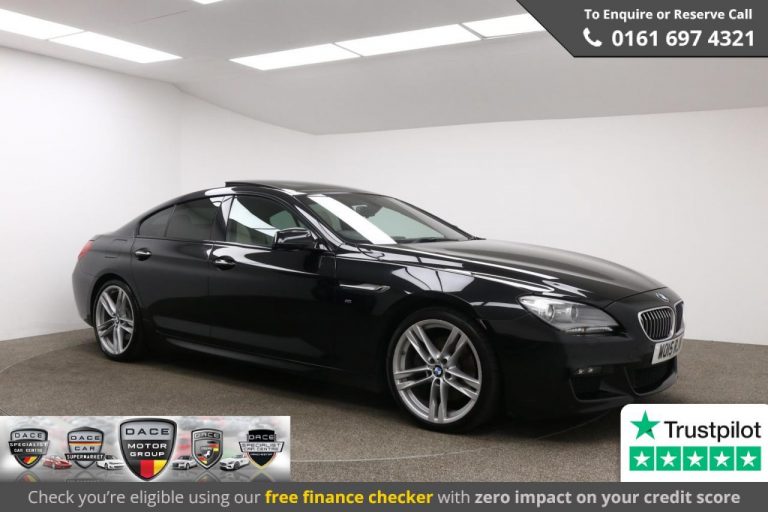 Used 2015 BLACK BMW 6 SERIES Coupe 3.0 640D M SPORT GRAN COUPE 4d 309 BHP DIESEL (reg. 2015-06-30) (Automatic) for sale in Stockport