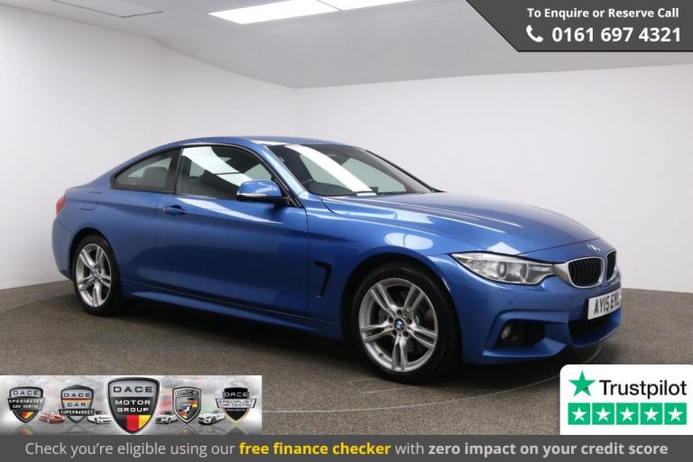 Used 2015 BLUE BMW 4 SERIES Coupe 3.0 435D XDRIVE M SPORT 2d AUTO 309 BHP DIESEL (reg. 2015-06-05) (Automatic) for sale in Stockport