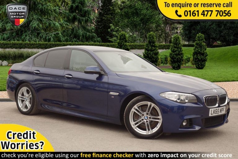 Used 2015 BLUE BMW 5 SERIES Saloon 3.0 535D M SPORT 4d AUTO 309 BHP DIESEL (reg. 2015-09-10) (Automatic) for sale in Stockport