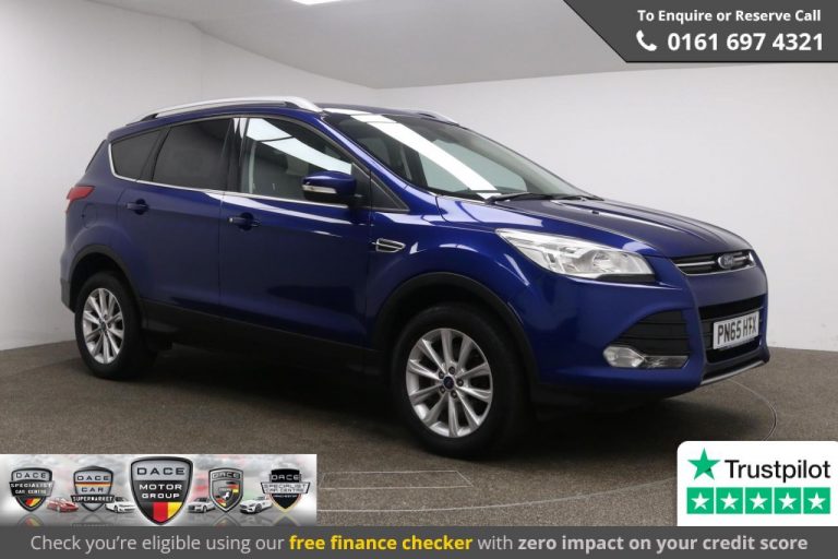 Used 2015 BLUE FORD KUGA Hatchback 1.5 TITANIUM 5d AUTO 180 BHP PETROL (reg. 2015-09-30) (Automatic) for sale in Stockport