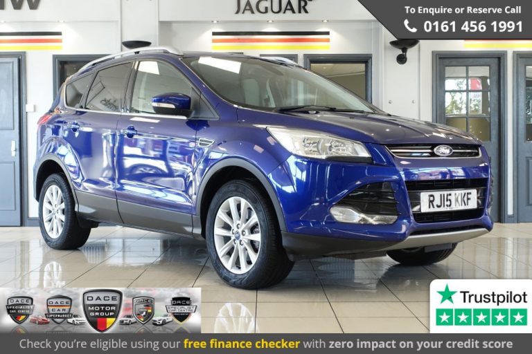 Used 2015 BLUE FORD KUGA 4x4 2.0 TITANIUM TDCI 5d AUTO 177 BHP DIESEL (reg. 2015-07-13) (Automatic) for sale in Stockport