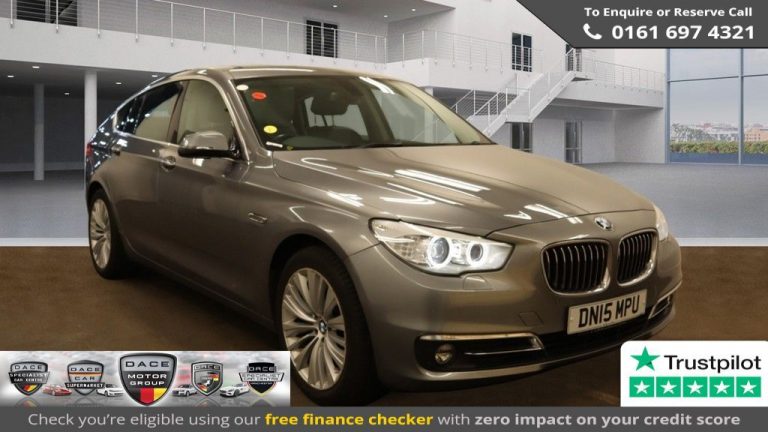 Used 2015 GREY BMW 5 SERIES Hatchback 2.0 520D LUXURY GRAN TURISMO 5d AUTO 181 BHP DIESEL (reg. 2015-05-20) (Automatic) for sale in Stockport