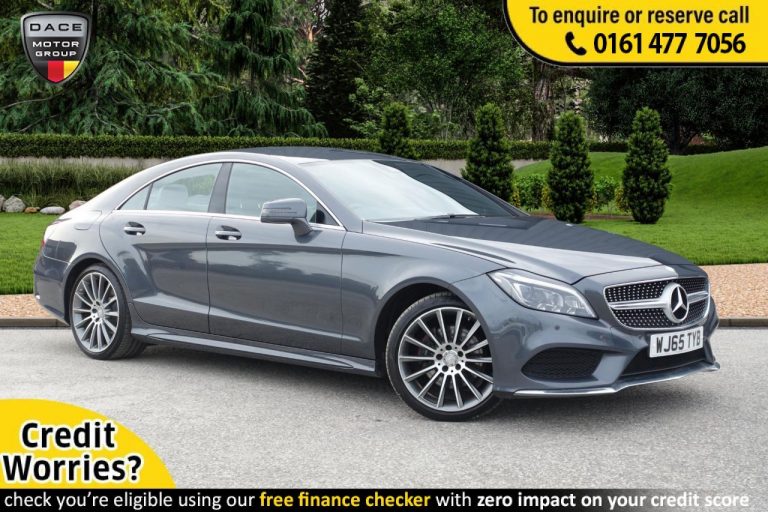Used 2015 GREY MERCEDES-BENZ CLS CLASS Coupe 2.1 CLS220 BLUETEC AMG LINE 4d AUTO 174 BHP DIESEL (reg. 2015-09-14) (Automatic) for sale in Stockport