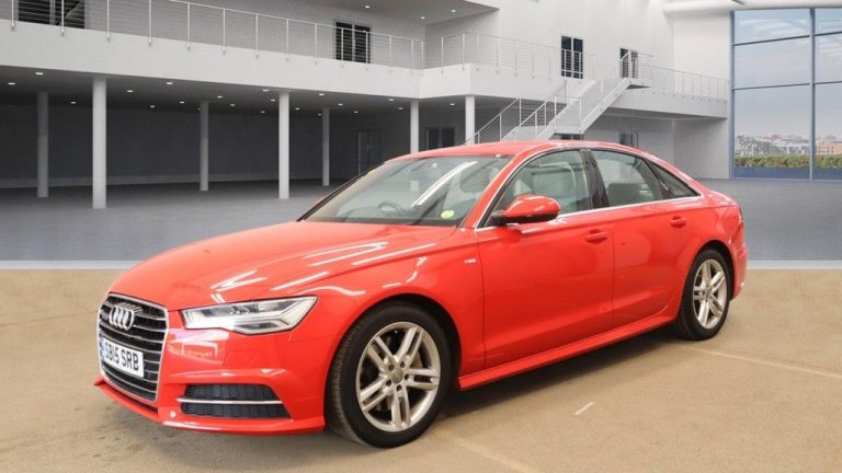Used 2015 RED AUDI A6 Saloon 3.0 TDI QUATTRO S LINE 4d AUTO 268 BHP DIESEL (reg. 2015-07-23) (Automatic) for sale in Stockport