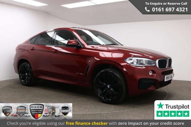 Used 2015 RED BMW X6 Coupe 3.0 XDRIVE30D M SPORT 4d AUTO 255 BHP DIESEL (reg. 2015-06-06) (Automatic) for sale in Stockport