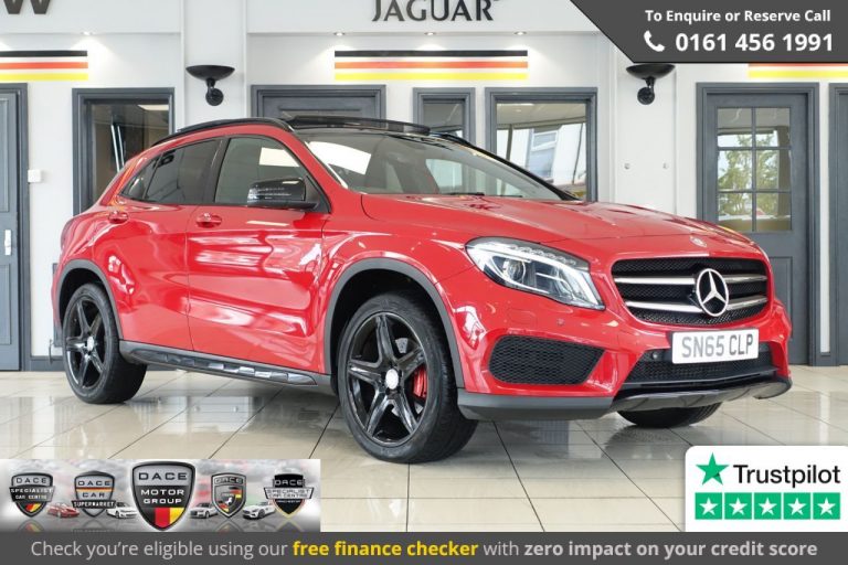 Used 2015 RED MERCEDES-BENZ GLA-CLASS 4x4 2.1 GLA220 CDI 4MATIC AMG LINE PREMIUM PLUS 5d 170 BHP DIESEL (reg. 2015-09-03) (Automatic) for sale in Stockport