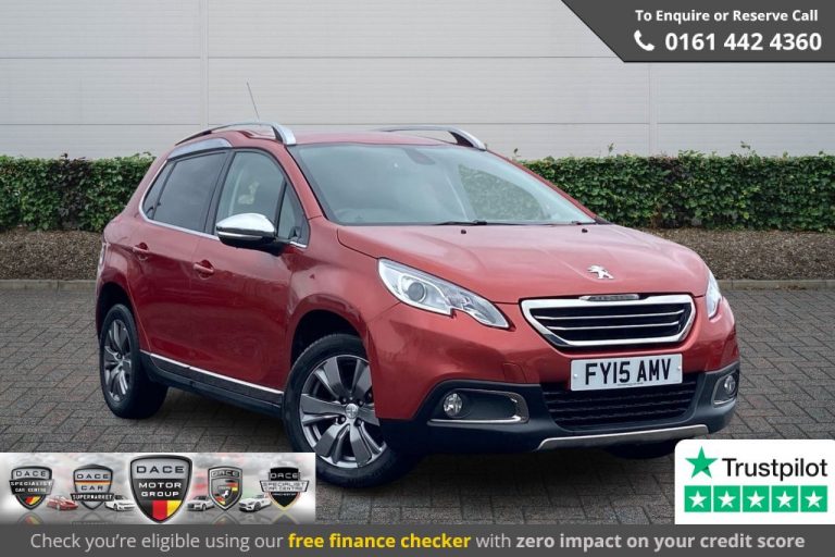Used 2015 RED PEUGEOT 2008 Hatchback 1.2 ALLURE 5DR 82 BHP PETROL (reg. 2015-03-19) (Automatic) for sale in Stockport