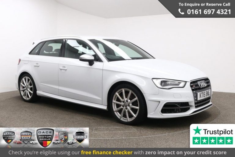 Used 2015 WHITE AUDI S3 Hatchback 2.0 S3 SPORTBACK QUATTRO 5d AUTO 296 BHP PETROL (reg. 2015-06-16) (Automatic) for sale in Stockport